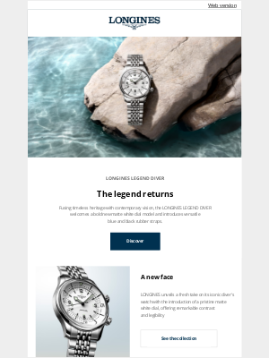 Longines Watch Co. - Dive into summer with the LONGINES LEGEND DIVER