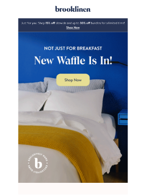 Brooklinen - New Waffle Shades Are Here for the Season