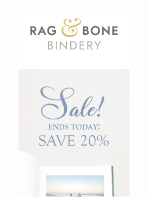 Rag & Bone Bindery - Hurry, 20% Savings End Today!