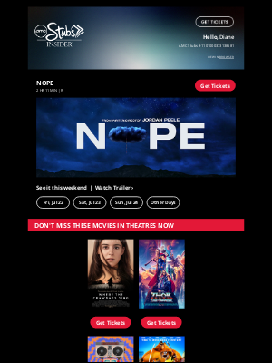 AMC Theatres - Have Any Weekend Plans, Diane?