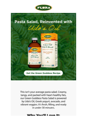 Flora Health - A Pasta Salad That Loves You Back 🥑
