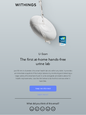 Withings - U-Scan | First at-home hands-free urine lab