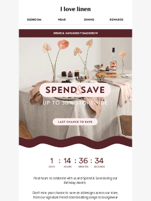 I Love Linen (Australia) - You're about to miss out...