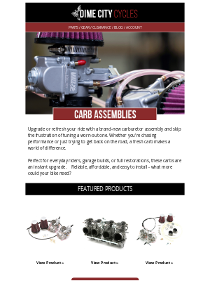 Carb Assemblies 🔥 Fire Up. Ride Out.