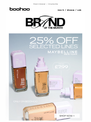 boohoo (United Kingdom) - Glides like serum. Grips makeup up to 24H.
