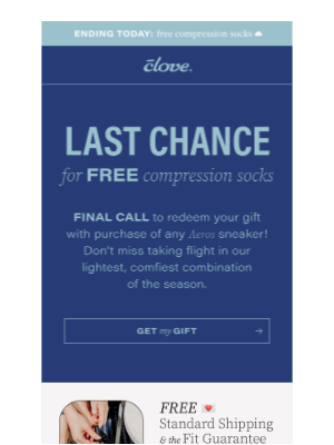 Clove - TODAY ONLY: free compression socks 🧦