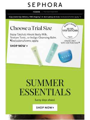 Sephora - The summer essentials edit ☀️