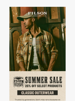 Filson - Summer Sale Extended: Classic Outerwear