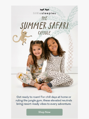 littlesleepies - Just Dropped: The Summer Safari Capsule Is LIVE! 🦁🌴🐾