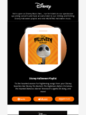 Shop Disney - Disney Concerts - The Nightmare Before Christmas, Marvel Infinity Saga, and More