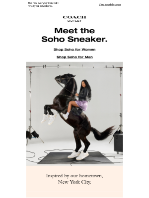 Coach Outlet - Introducing the Soho Sneaker.