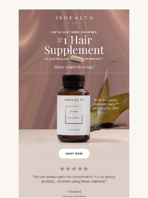 JS Health Vitamins - Hair thinning? Try the #1 hair formula