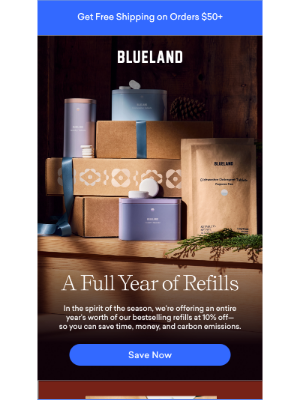 Blueland - Imagine: 10% off a year's worth of refills