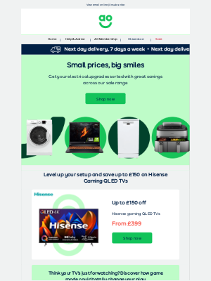 AO (United Kingdom) - Electricals? We’ve sorted it 🤩