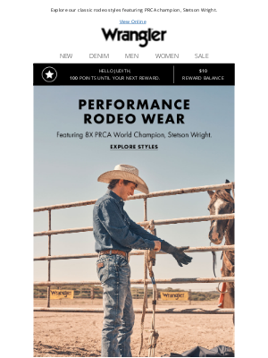 Wrangler - Rodeo wear built for the arena