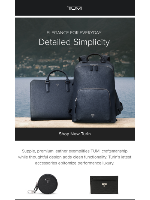 TUMI - Just In: Luxurious Leather Goods