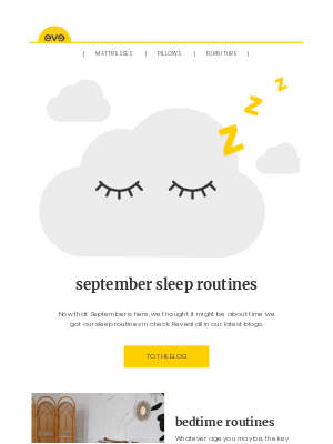 Eve Sleep (United Kingdom) - september sleep routine tips