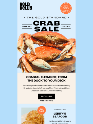 Goldbelly - Crab SALE! 🦀 Jerry’s Crab Bombs + Pike Place King Crab + More!