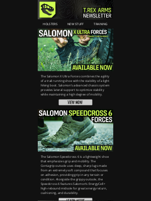 T.REX ARMS - NEW: Salomon Forces + SIG ROMEO-X