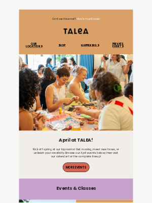 Talea Beer Co. - Join Us for Spring Happenings at TALEA!