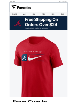 Fanatics - Athleisure for Braves Fans on the Move