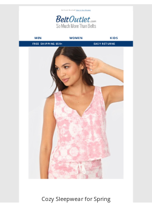 BeltOutlet.com - Cozy Sleepwear for Spring 🌷