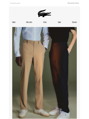 Lacoste - The Commuter Chino Pants.