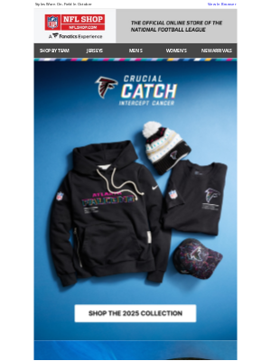NFLshop - Just Launched! 2025 Crucial Catch Collection