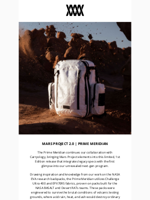 Mission Workshop - [New] MARS PROJECT 2.0 BACKPACK | PRIME MERIDIAN