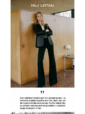 Nili Lotan New York - Introducing Pre-Fall ‘25