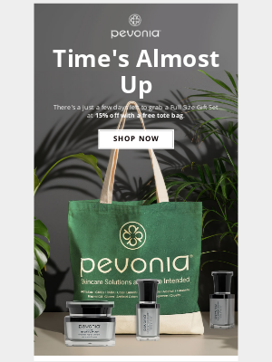 Pevonia Botanica - ⏳ Time's Running Out - Free Tote ⌛
