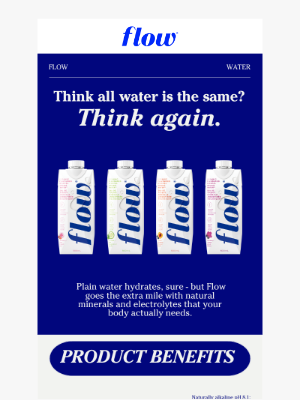 Flow Alkaline Spring Water - Hydrate Like You Mean It 💧