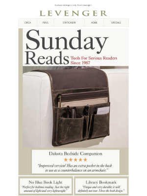 Levenger - Clever Companions for Book Lovers.