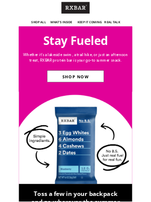 RXBAR - Pack Light. Snack Right.