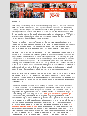 YWCA USA - We Can't Wait: Equity & Justice Now!