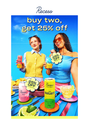 Recess - feel that? it’s the peak of summer