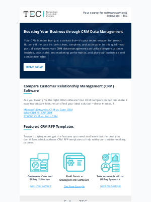 Technology Evaluation Centers - Boost Your Business with Smarter CRM Data Management