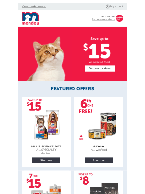 Mondou (Canada) - Big weekend savings for your pet 🤩