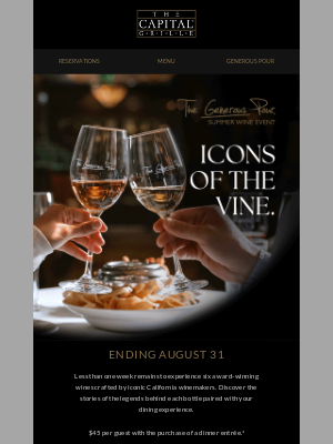 Olive Garden - A final toast to The Generous Pour
