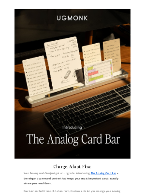 Ugmonk - ✨ Introducing The Analog Card Bar