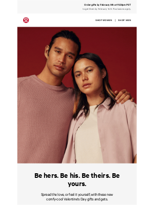 Lululemon - Fall hard for these new Valentine’s Day gifts