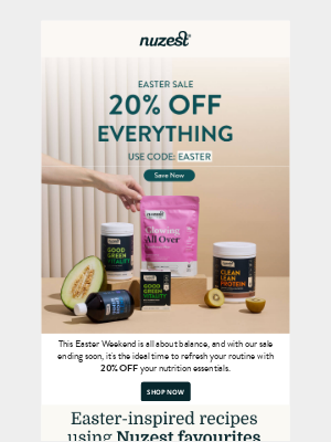Nuzest (New Zealand) - Easter Savings Ending Soon - Act Fast!