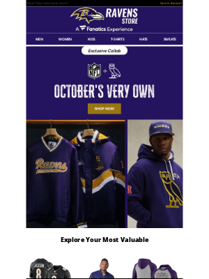 Baltimore Ravens - Just Dropped: The Ravens x OVO Collection