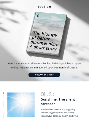 Elysium Health - The science of healthy summer skin—30% off Mosaic