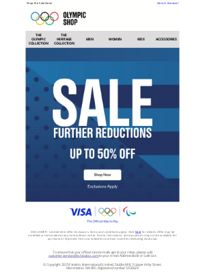 International Olympic Committee - Further Reductions: Up to 50% Off