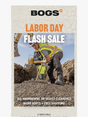 BOGS - Labor Day Deals, Shipping Already Covered