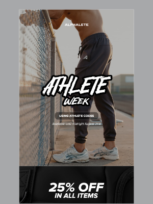 Alphalete Athletics - Don’t Miss Athlete Week 🚨