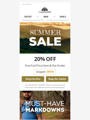 CampSaver - Save an EXTRA 20%