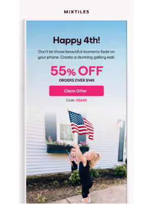 Mixtiles - Happy 4th of July! 🇺🇸