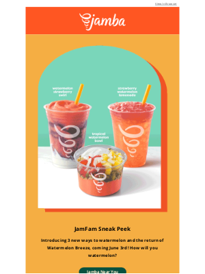 Jamba Juice - An exclusive peek into summer 👀